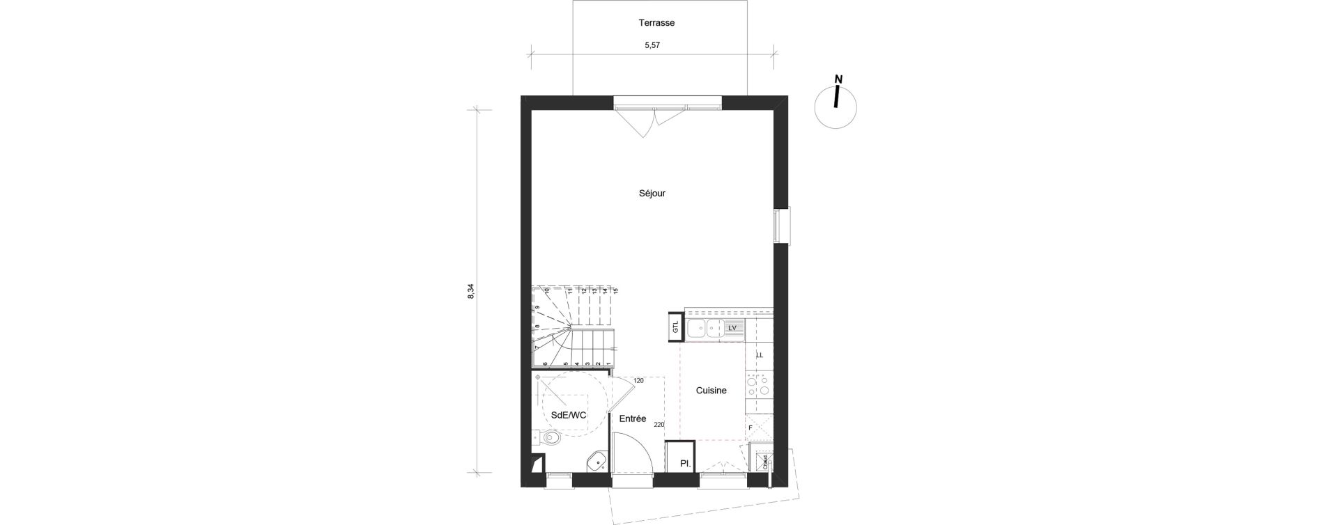 Duplex T4 de 84,73 m2 &agrave; Tournefeuille Les hauts de tournefeuille