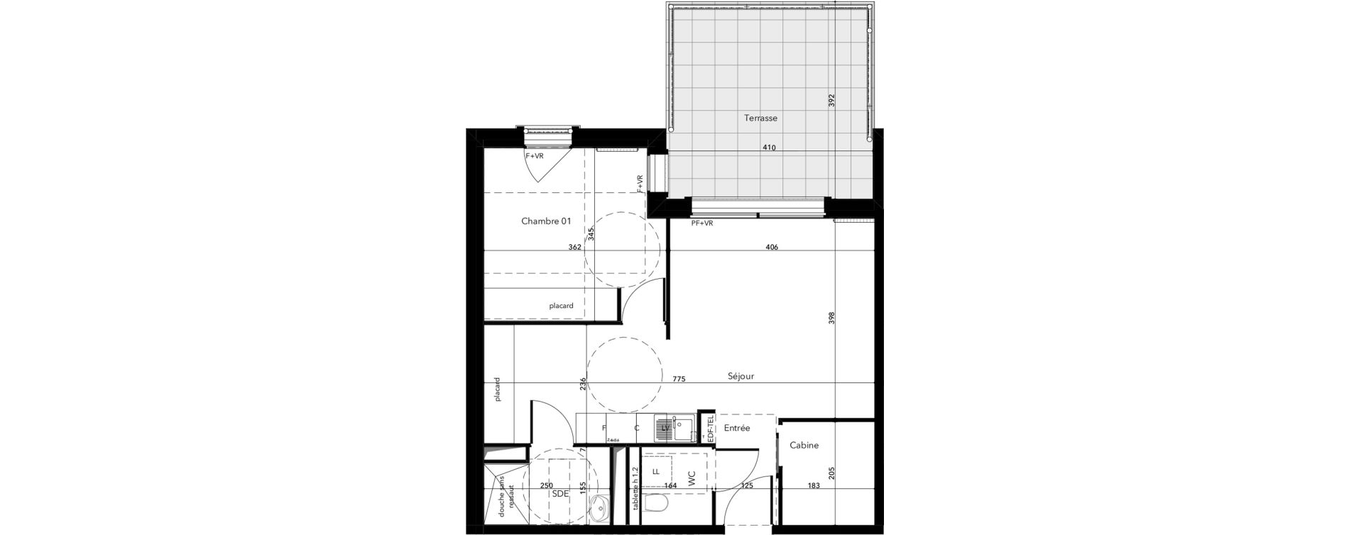 Appartement T2 de 50,35 m2 &agrave; Saint-Lary-Soulan Centre