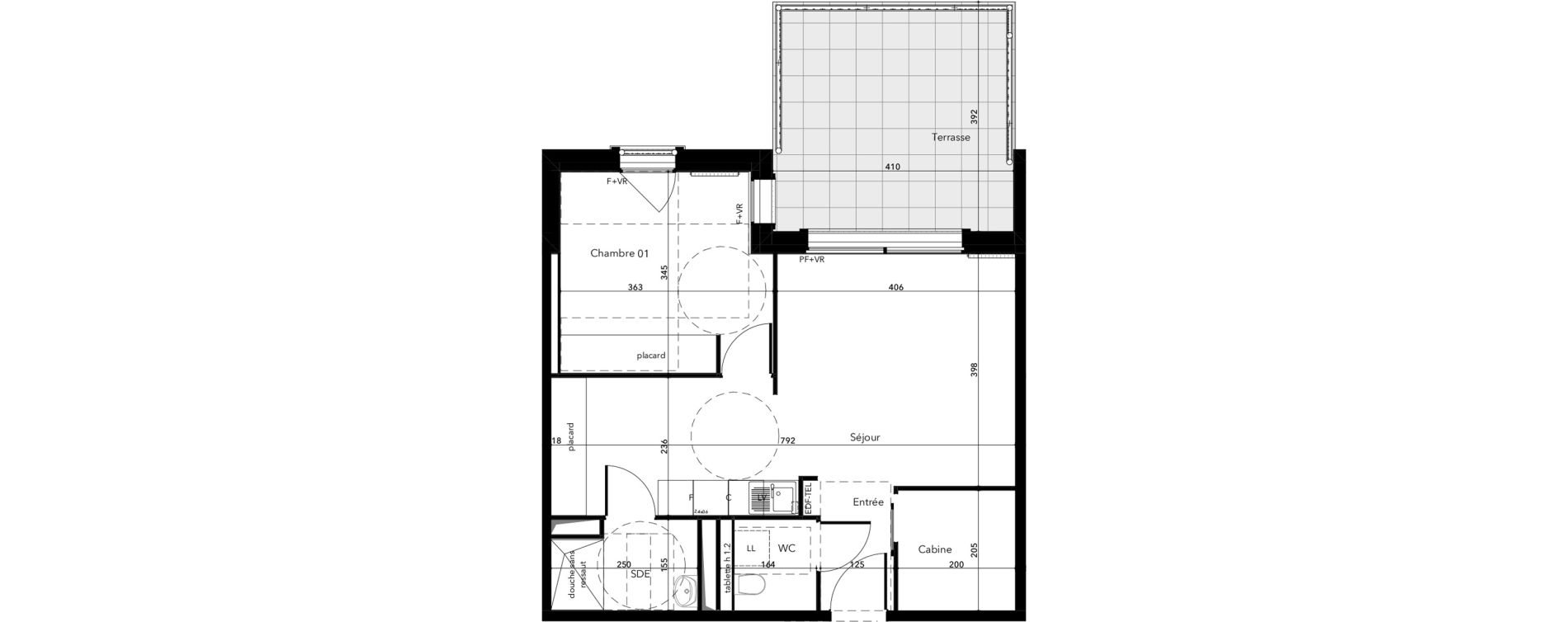 Appartement T2 de 50,21 m2 &agrave; Saint-Lary-Soulan Centre