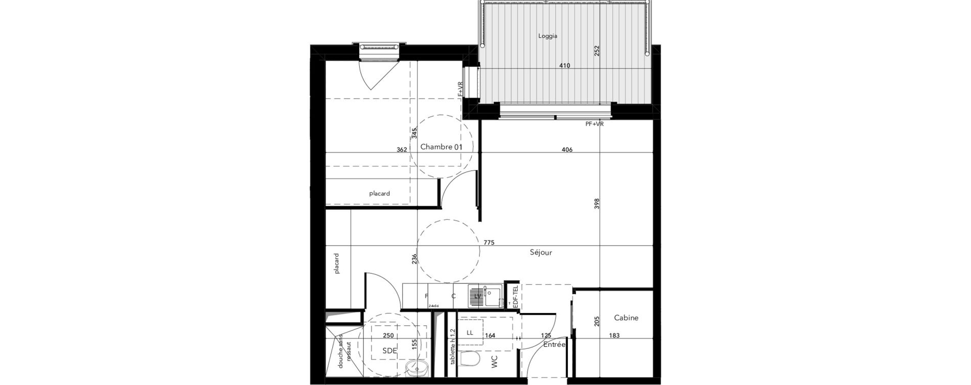 Appartement T2 de 49,74 m2 &agrave; Saint-Lary-Soulan Centre