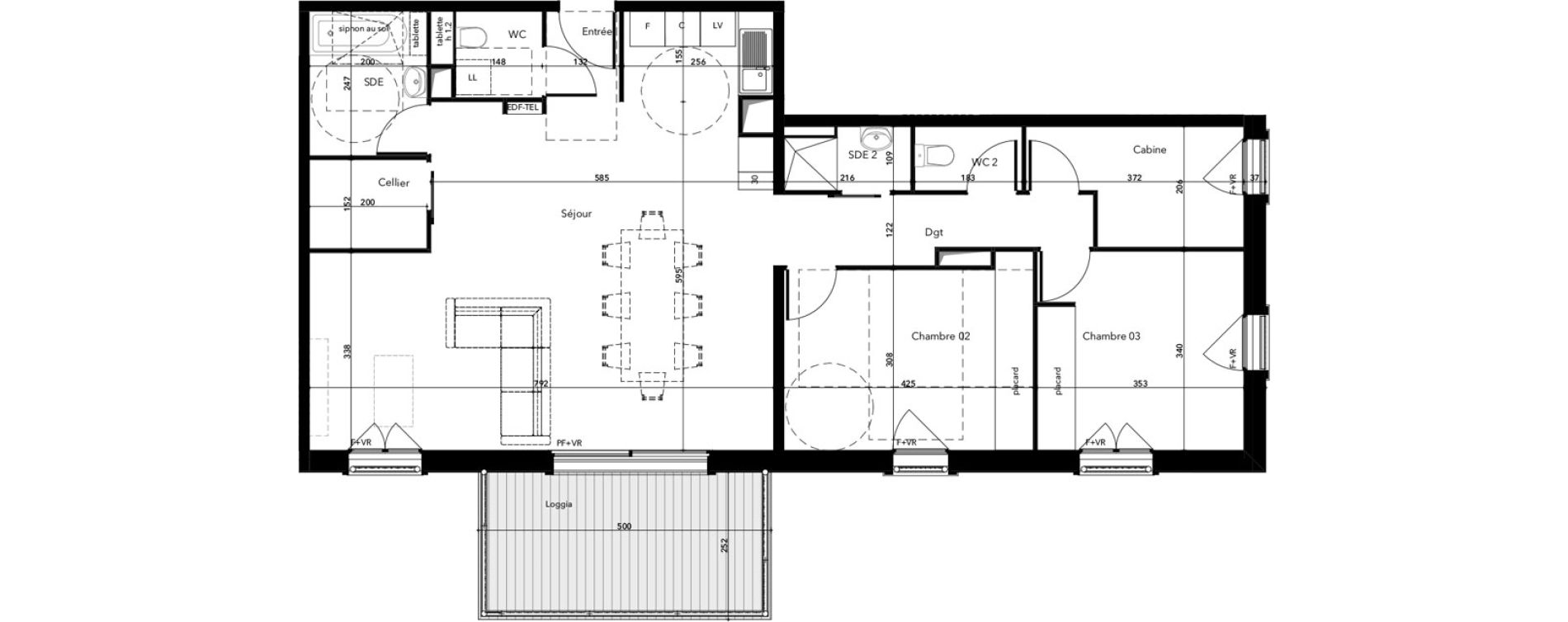 Appartement T4 de 98,93 m2 &agrave; Saint-Lary-Soulan Centre