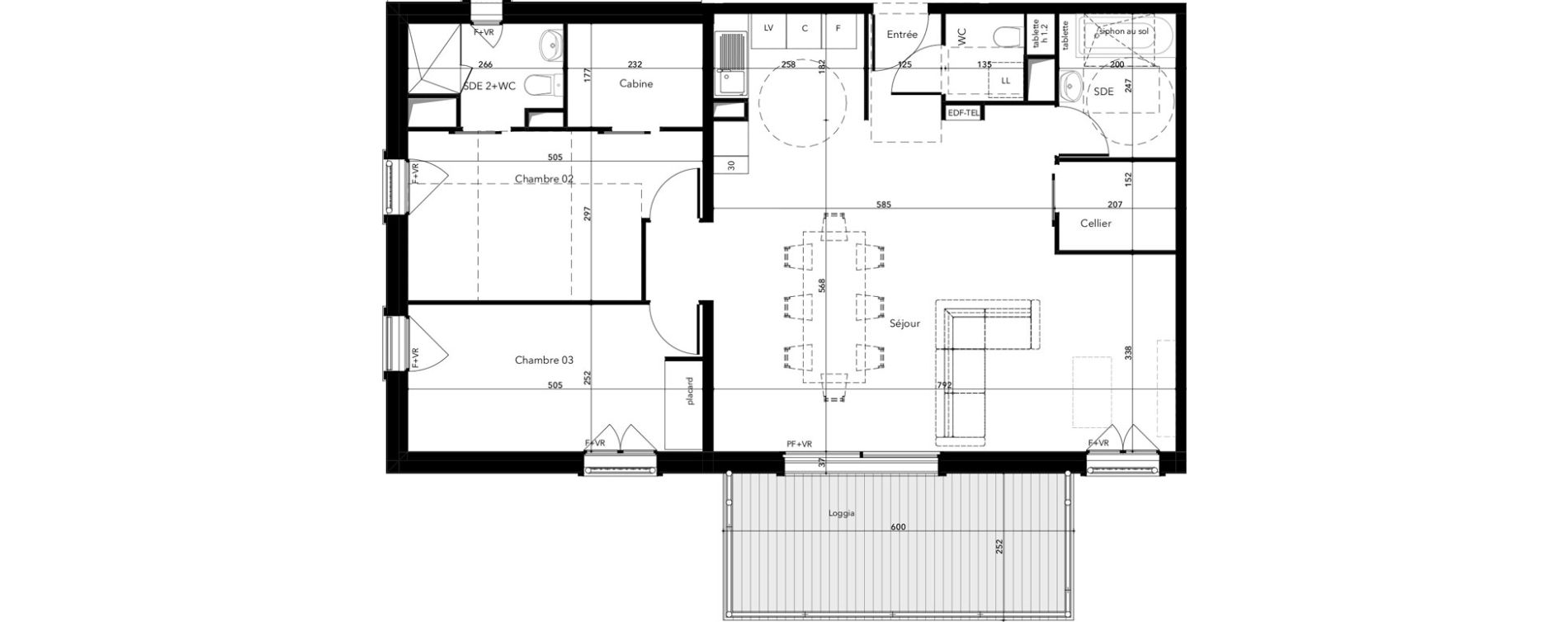 Appartement T4 de 93,03 m2 &agrave; Saint-Lary-Soulan Centre