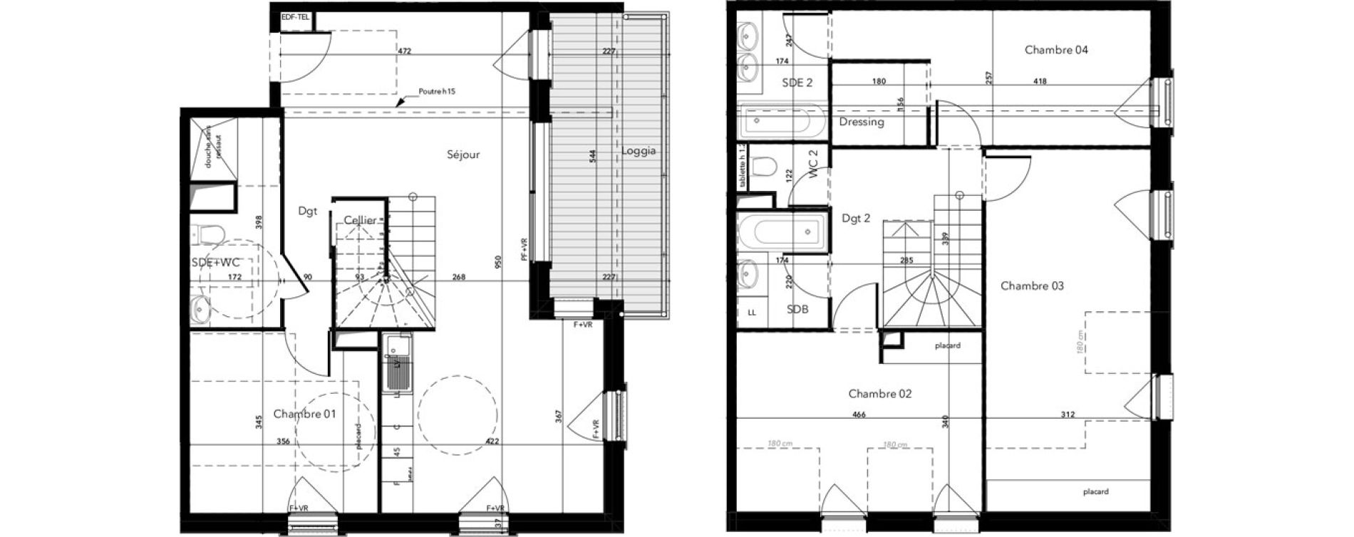 Duplex T5 de 116,62 m2 &agrave; Saint-Lary-Soulan Centre