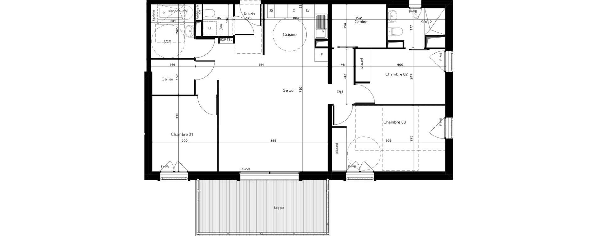 Appartement T4 de 92,98 m2 &agrave; Saint-Lary-Soulan Centre