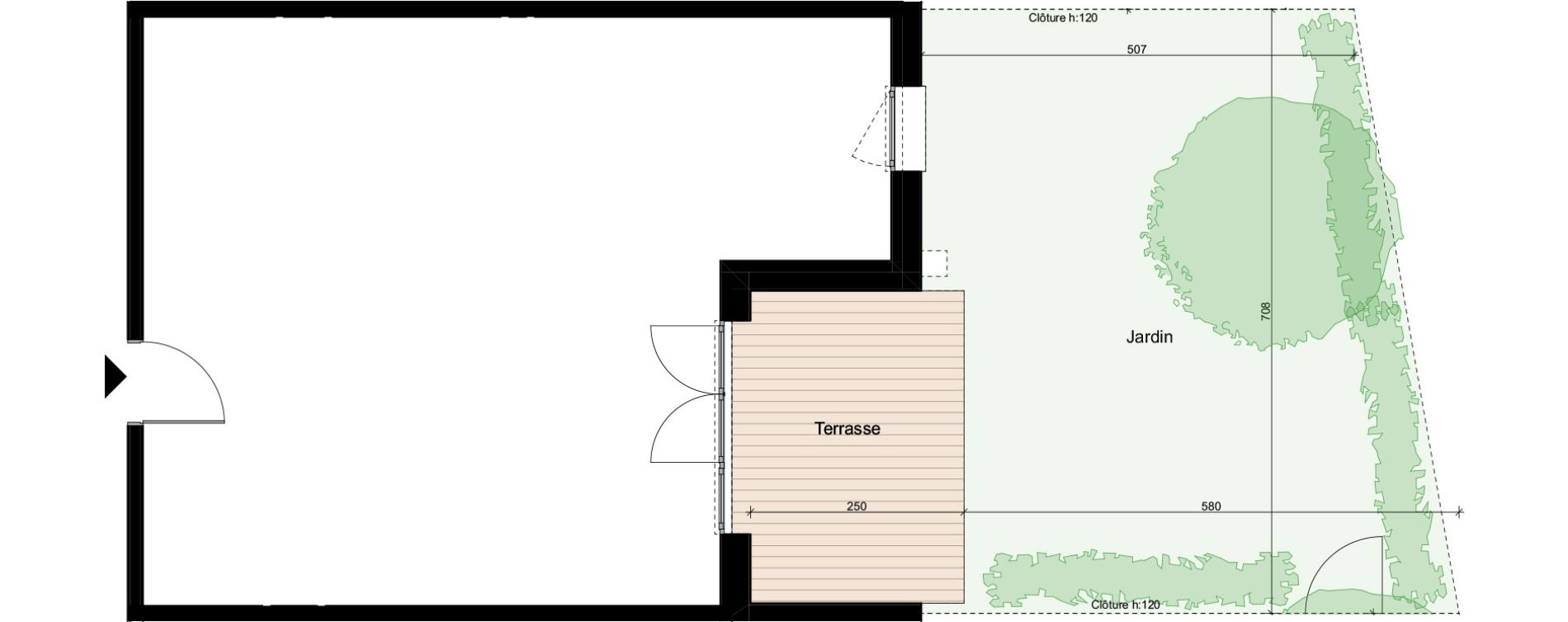 Appartement T2 de 49,69 m2 &agrave; Saint-Lary-Soulan Centre