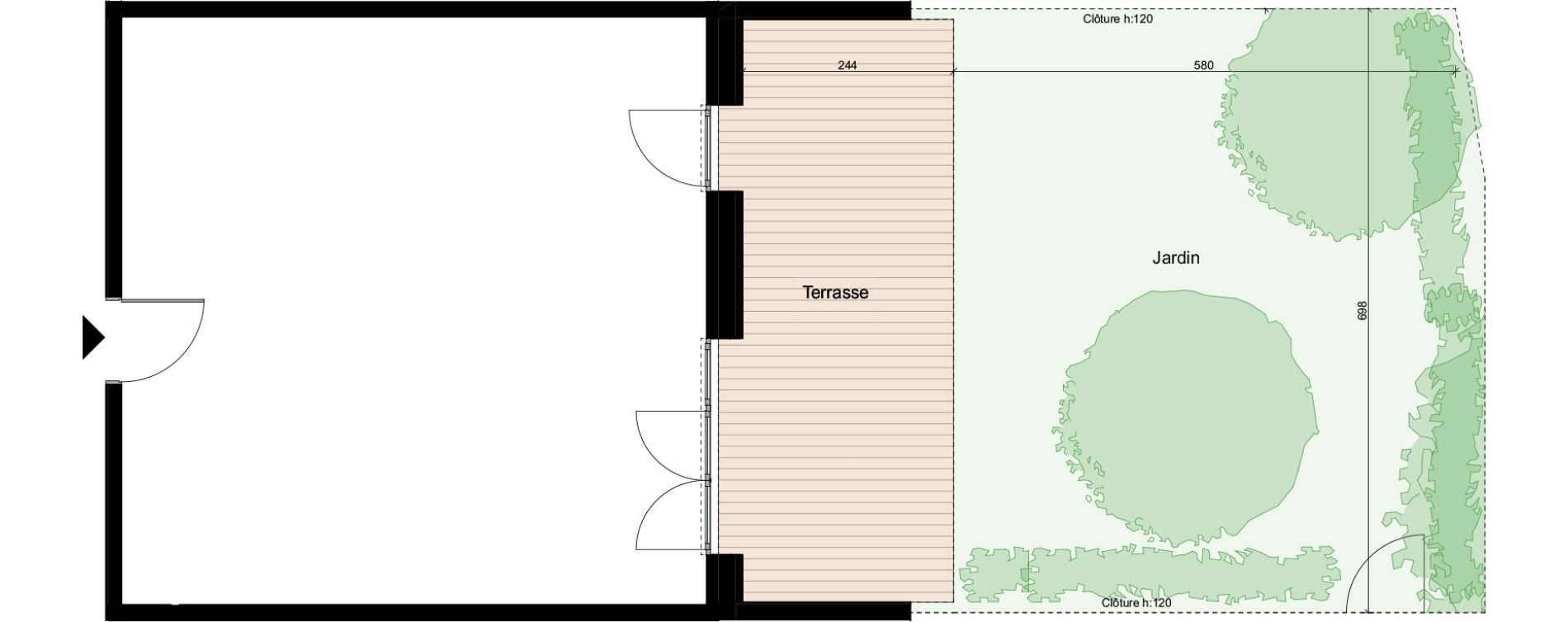 Appartement T2 de 43,43 m2 &agrave; Saint-Lary-Soulan Centre