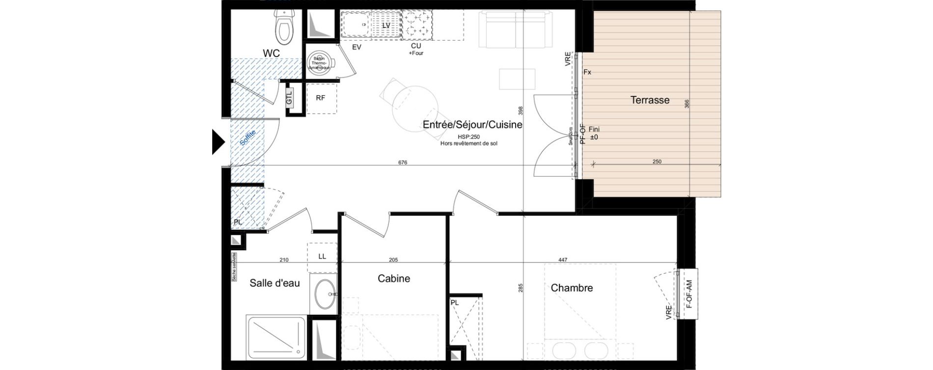 Appartement T2 de 49,71 m2 &agrave; Saint-Lary-Soulan Centre