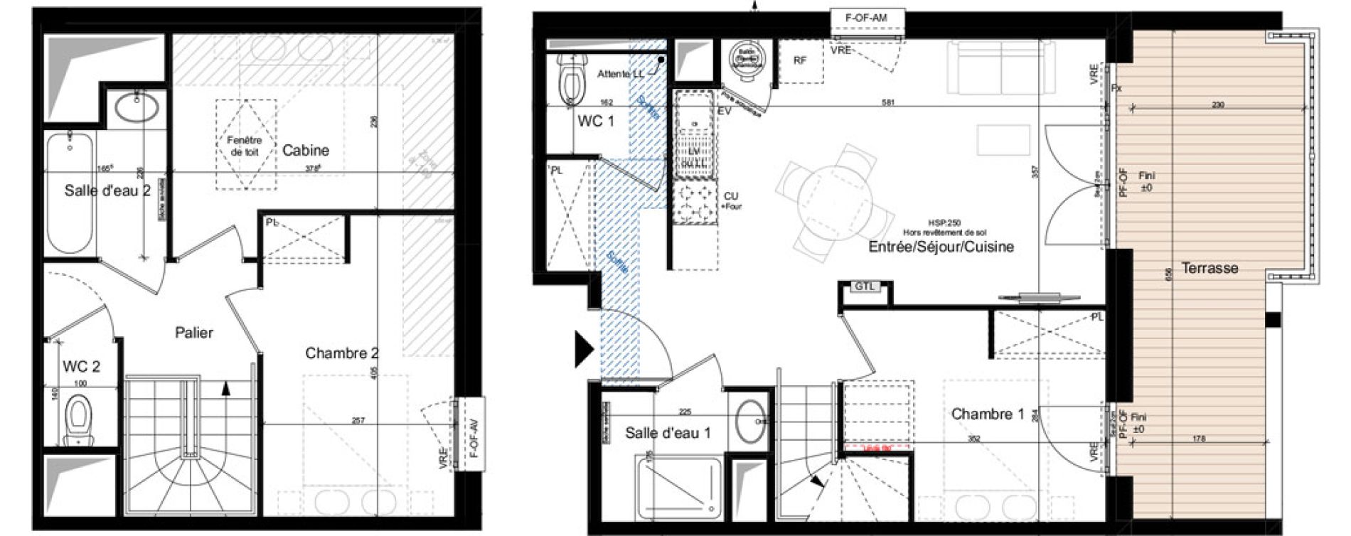 Duplex T3 de 64,45 m2 &agrave; Saint-Lary-Soulan Centre