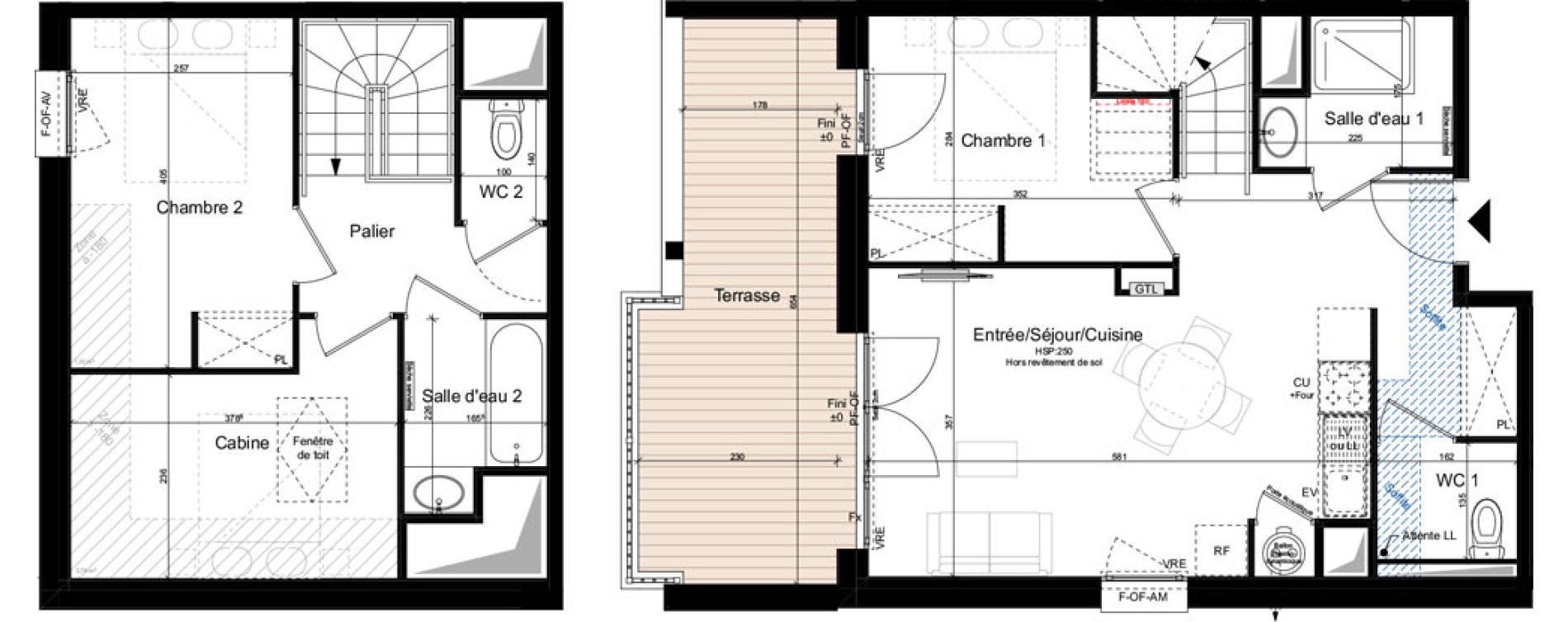 Duplex T3 de 64,50 m2 &agrave; Saint-Lary-Soulan Centre