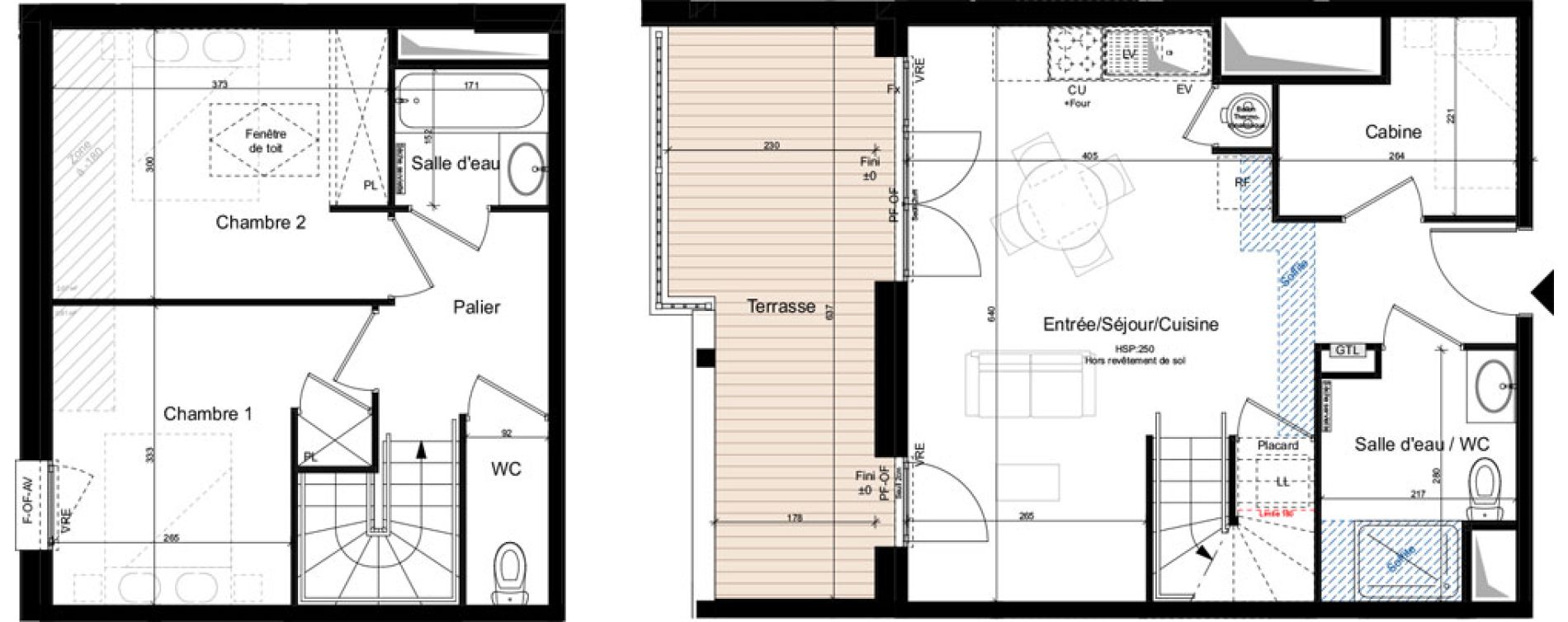 Duplex T3 de 65,68 m2 &agrave; Saint-Lary-Soulan Centre