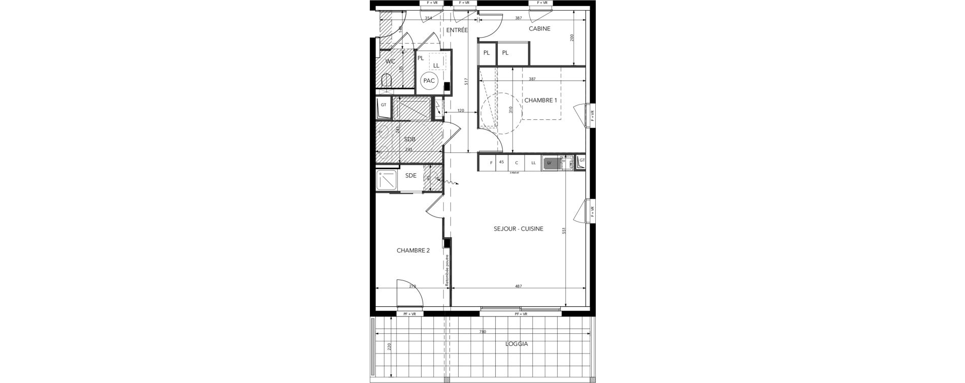 Appartement T3 de 77,49 m2 &agrave; Saint-Lary-Soulan Centre