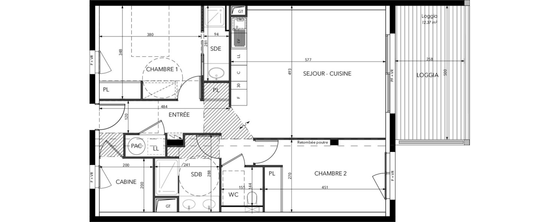 Appartement T3 de 77,08 m2 &agrave; Saint-Lary-Soulan Centre