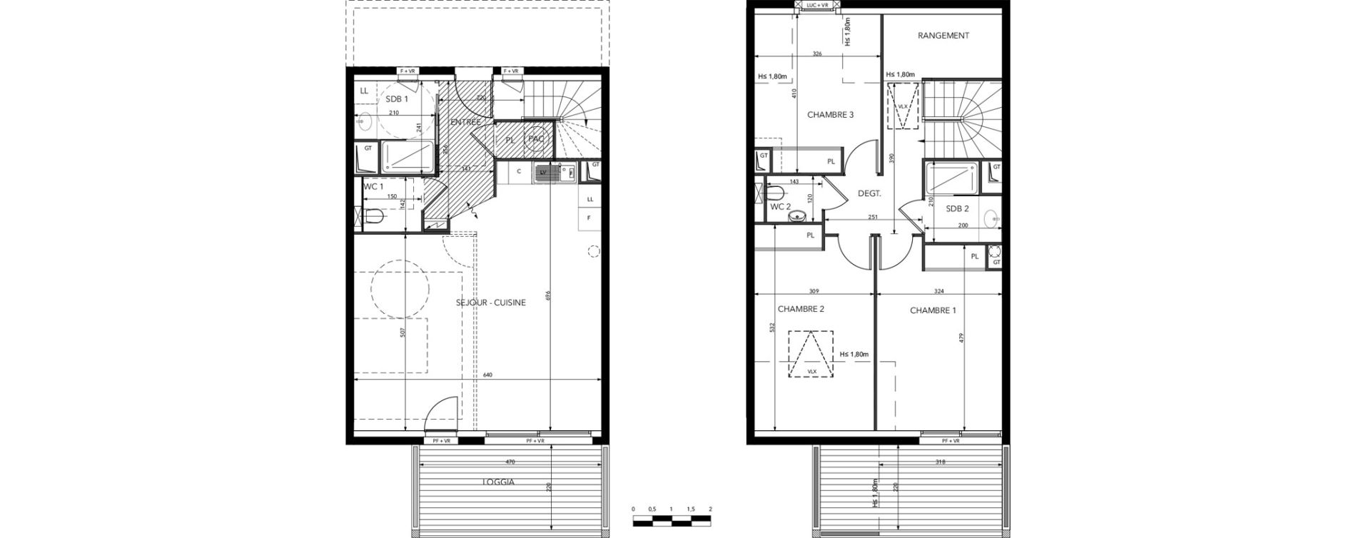 Duplex T4 de 98,11 m2 &agrave; Saint-Lary-Soulan Centre