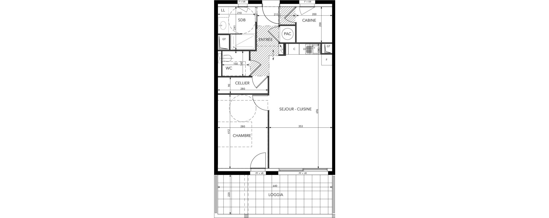 Appartement T2 de 54,57 m2 &agrave; Saint-Lary-Soulan Centre