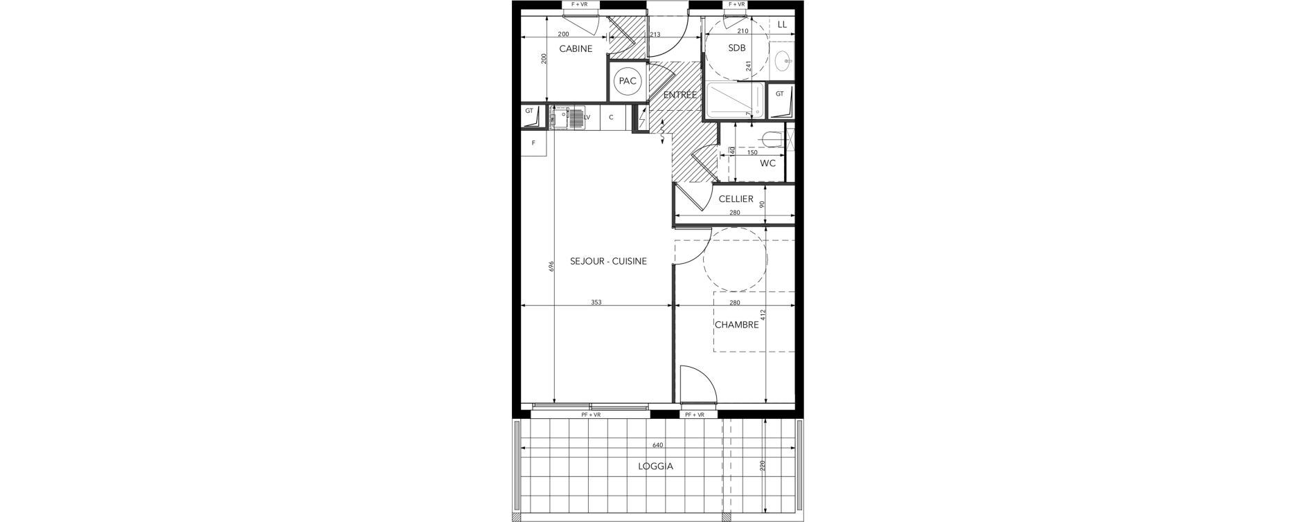 Appartement T2 de 54,57 m2 &agrave; Saint-Lary-Soulan Centre