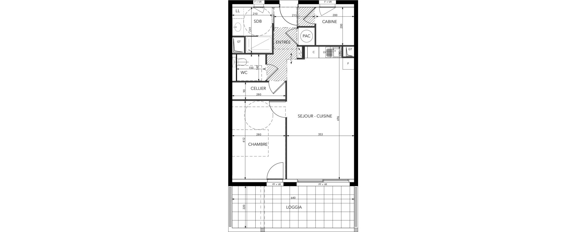 Appartement T2 de 54,57 m2 &agrave; Saint-Lary-Soulan Centre