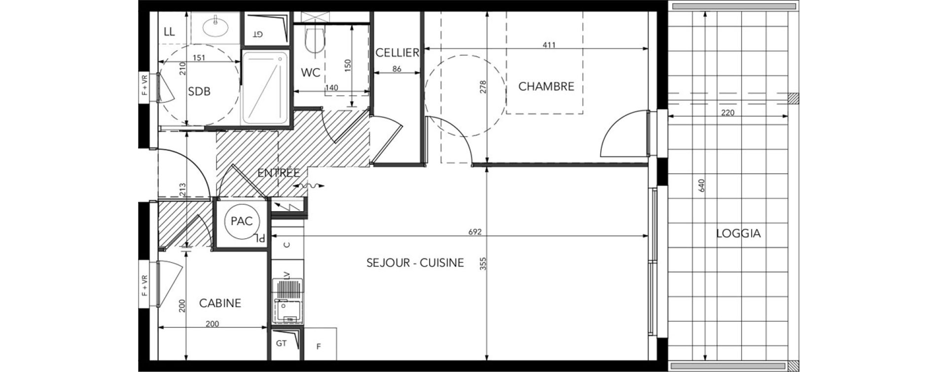 Appartement T2 de 54,43 m2 &agrave; Saint-Lary-Soulan Centre