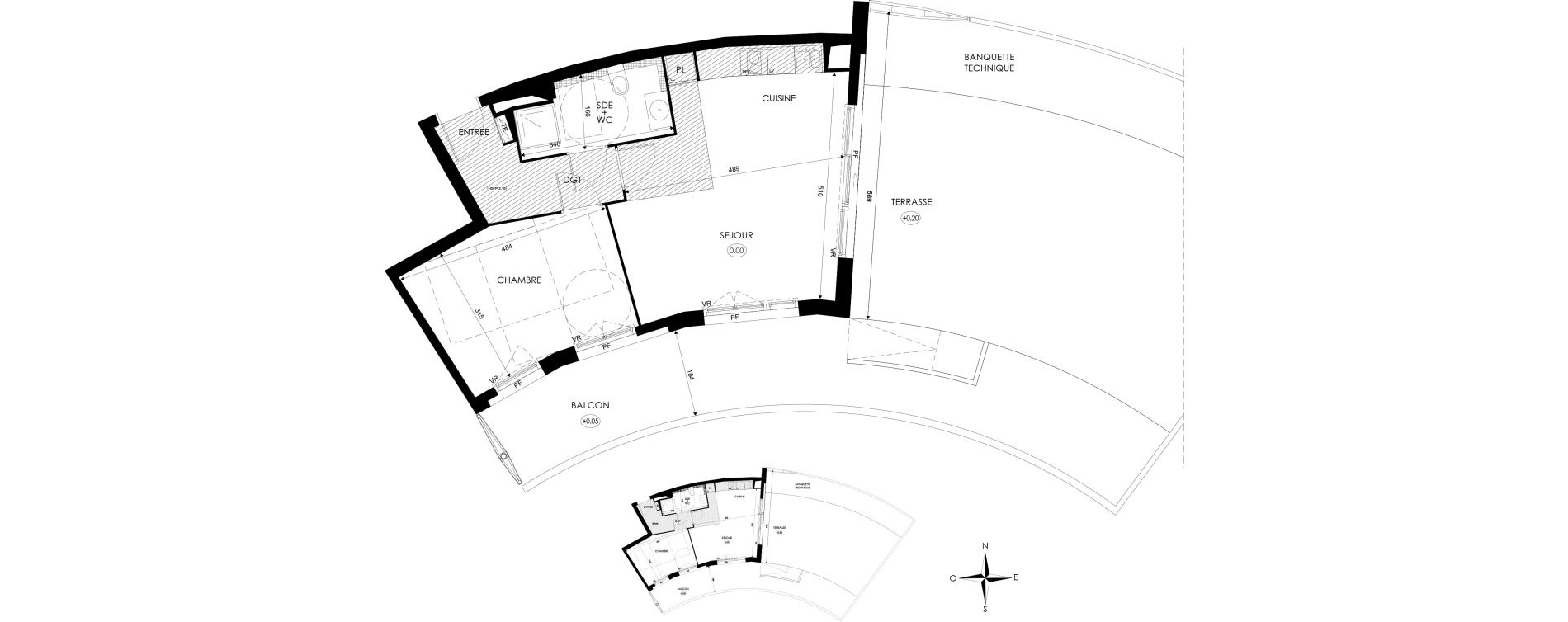 Appartement T2 de 50,00 m2 &agrave; Agde Centre