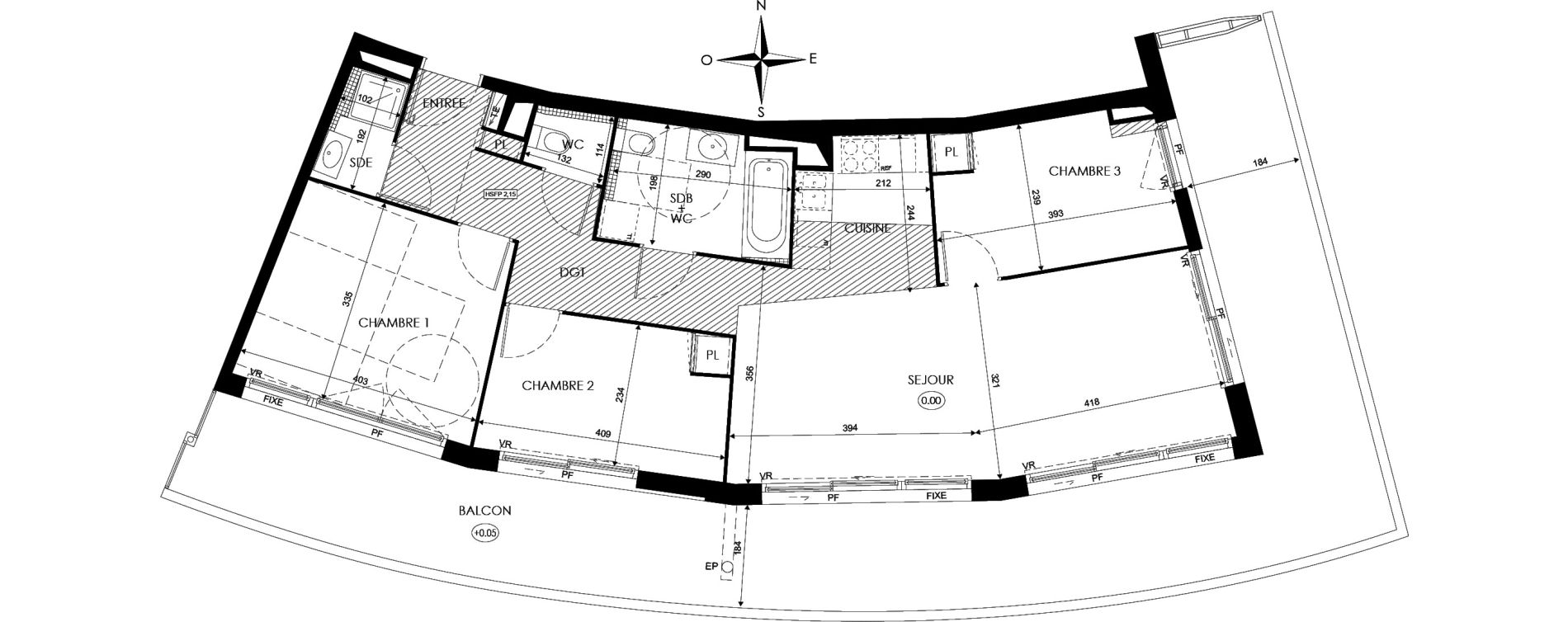 Appartement T4 de 80,00 m2 &agrave; Agde Centre