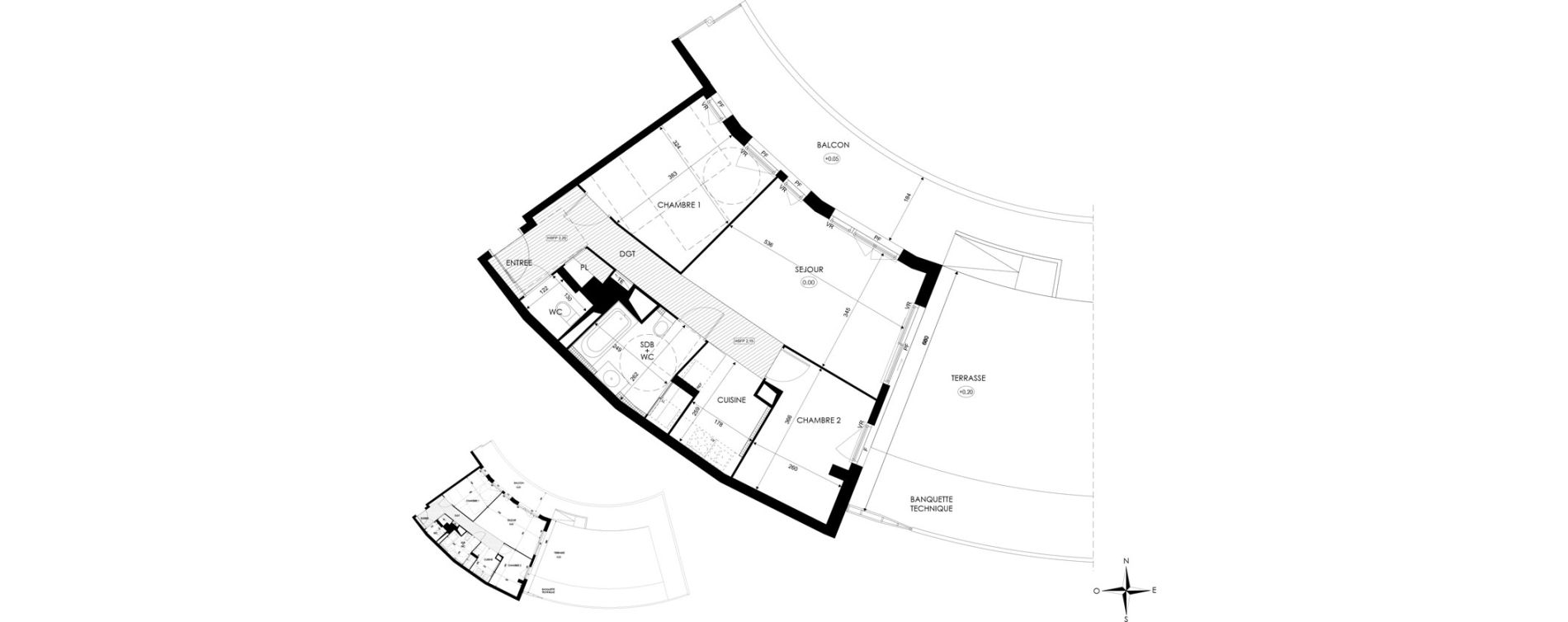 Appartement T3 de 65,10 m2 &agrave; Agde Centre