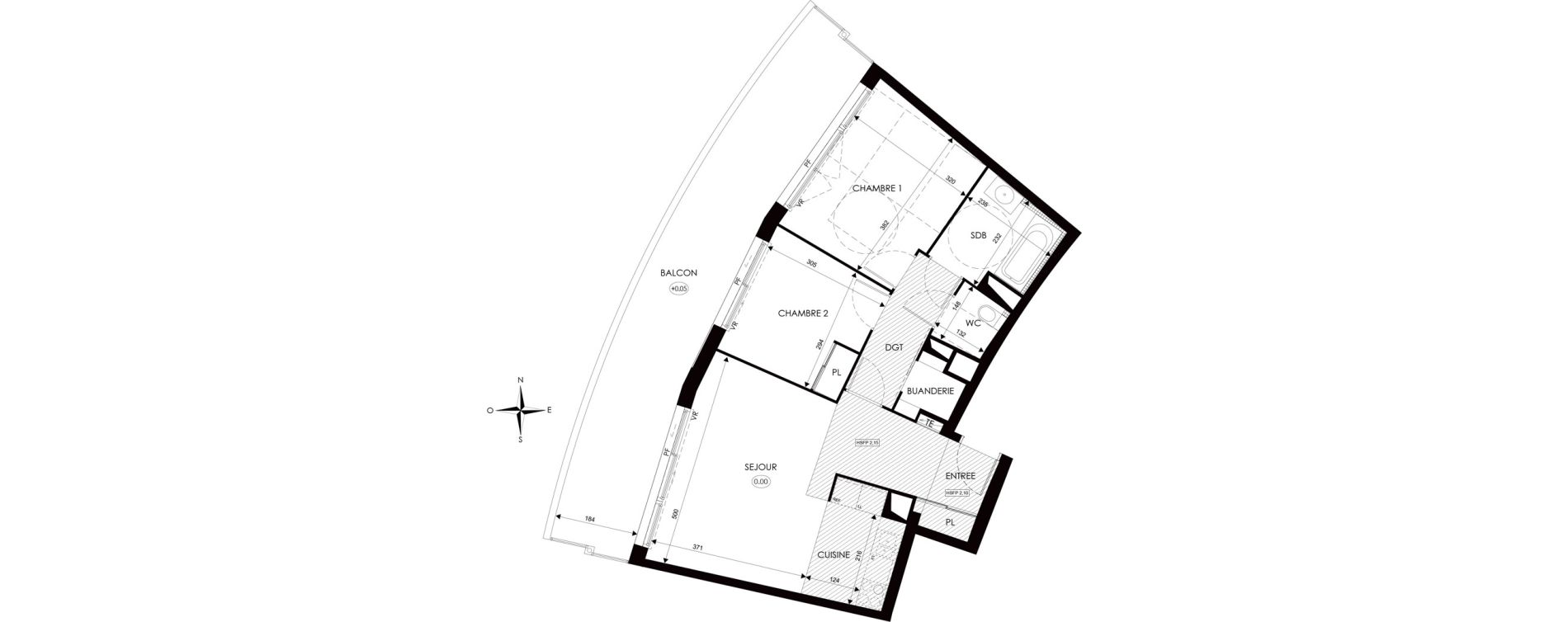 Appartement T3 de 63,00 m2 &agrave; Agde Centre