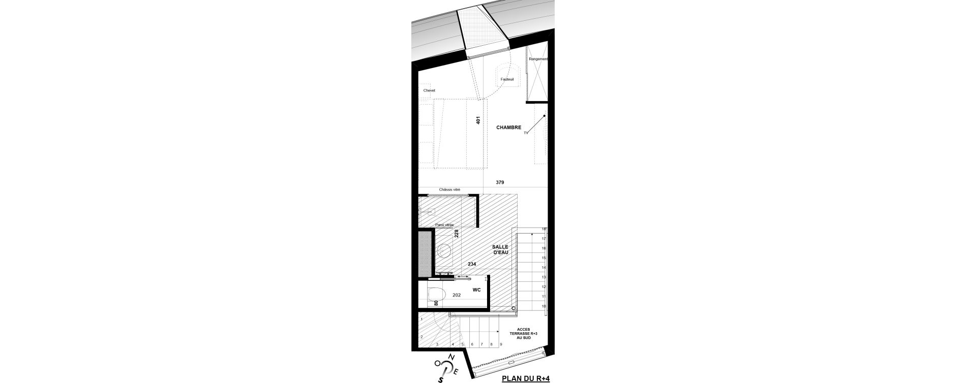 Duplex T2 meubl&eacute; de 49,15 m2 &agrave; Agde Village naturiste