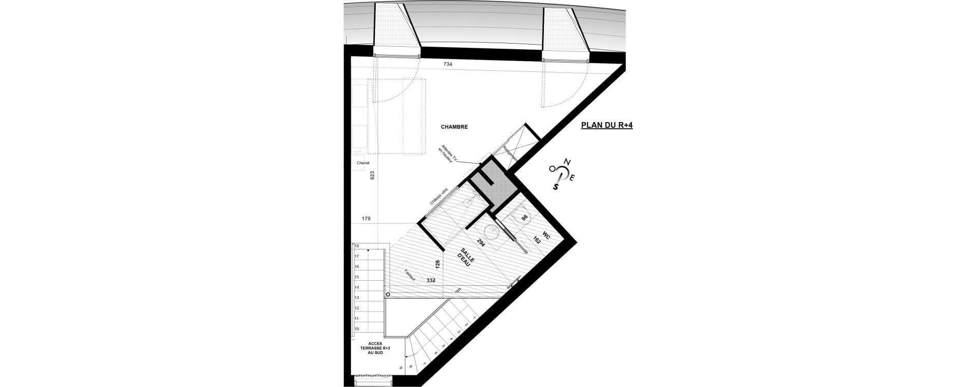 Duplex T2 meubl&eacute; de 59,00 m2 &agrave; Agde Village naturiste