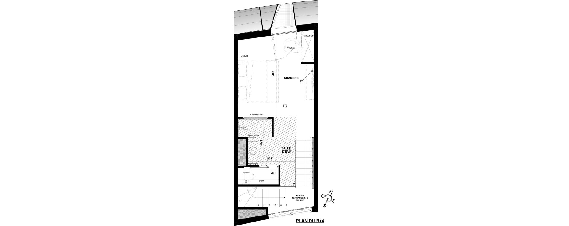 Duplex T2 meubl&eacute; de 49,15 m2 &agrave; Agde Village naturiste