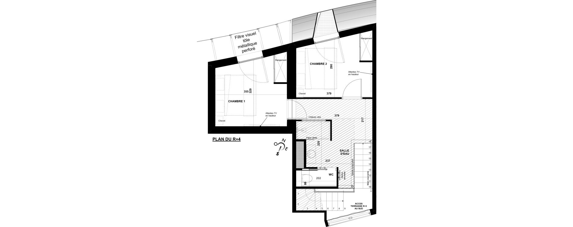 Duplex T3 meubl&eacute; de 60,75 m2 &agrave; Agde Village naturiste