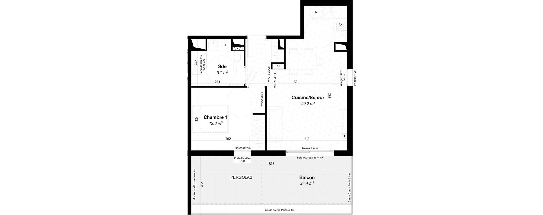 Appartement T2 de 47,20 m2 &agrave; Baillargues Centre