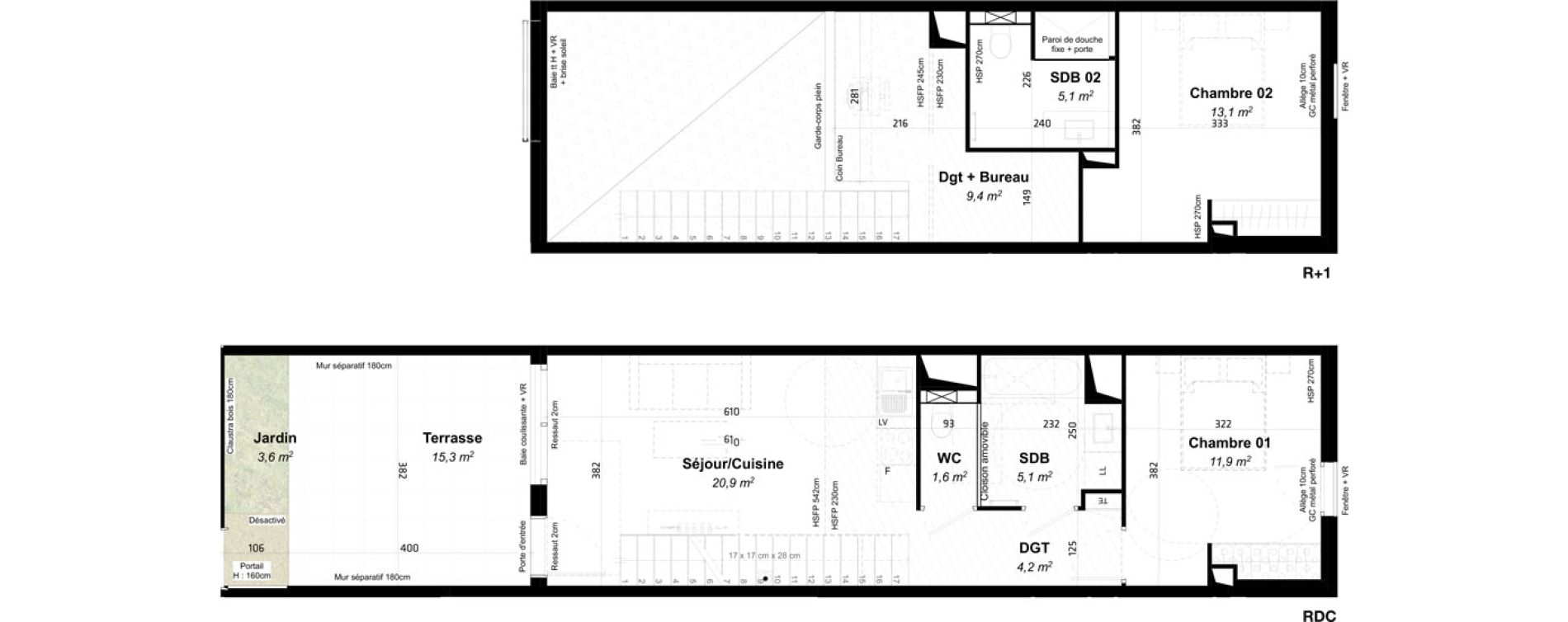 Appartement T3 de 71,30 m2 &agrave; Baillargues Centre