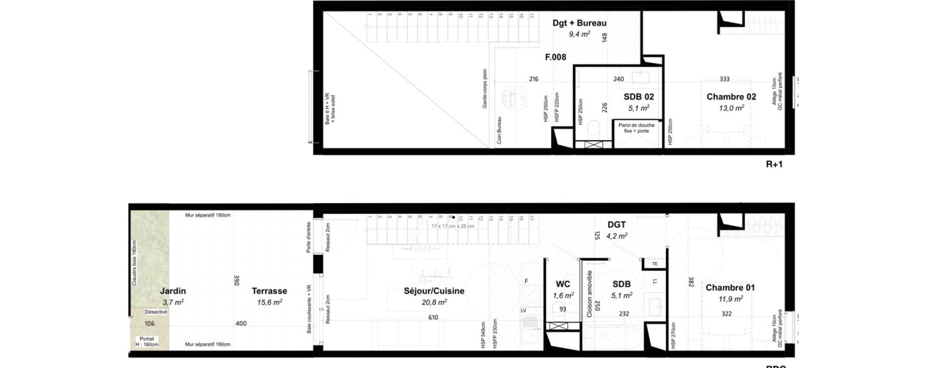 Appartement T3 de 71,10 m2 &agrave; Baillargues Centre