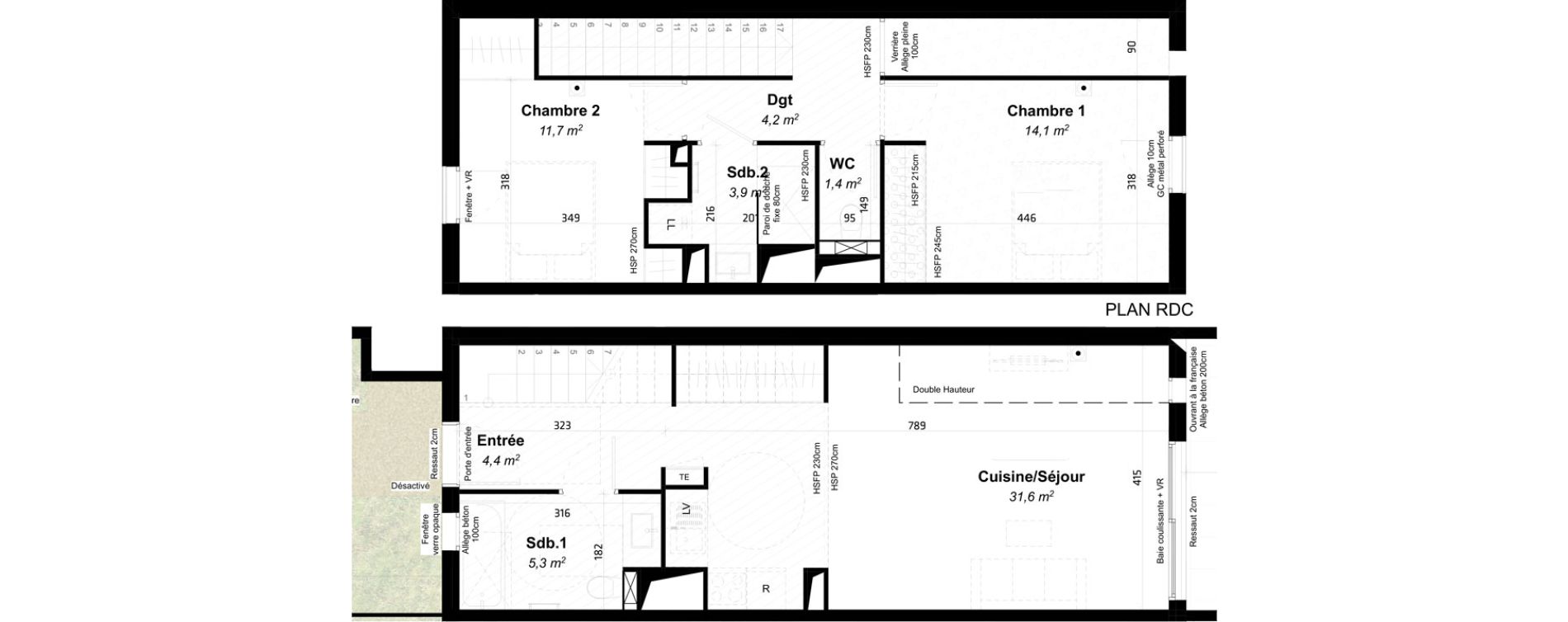 Appartement T3 de 76,60 m2 &agrave; Baillargues Centre