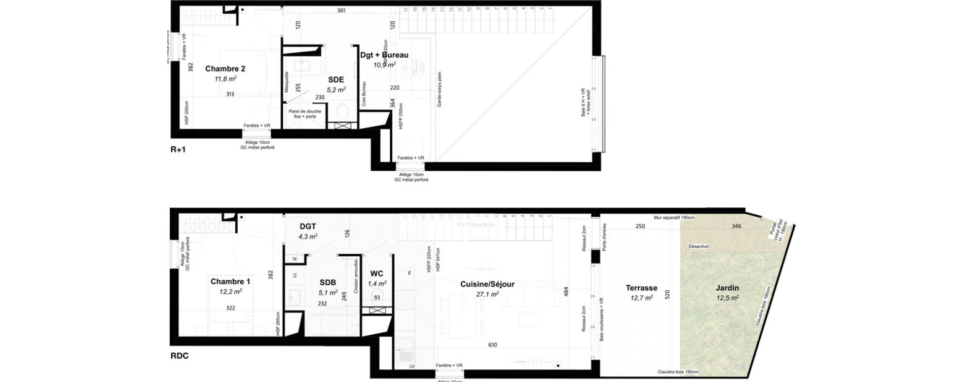 Appartement T3 de 78,00 m2 &agrave; Baillargues Centre