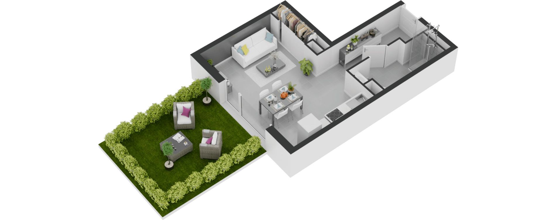 Appartement T1 de 29,55 m2 &agrave; Balaruc-Les-Bains Centre
