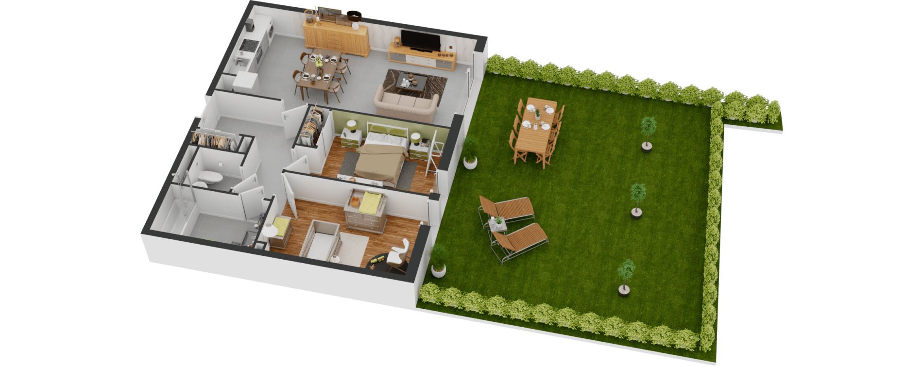 Appartement T3 de 65,43 m2 &agrave; Balaruc-Les-Bains Centre