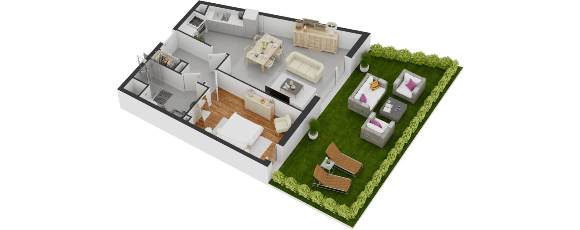 Appartement T2 de 50,46 m2 &agrave; Balaruc-Les-Bains Centre