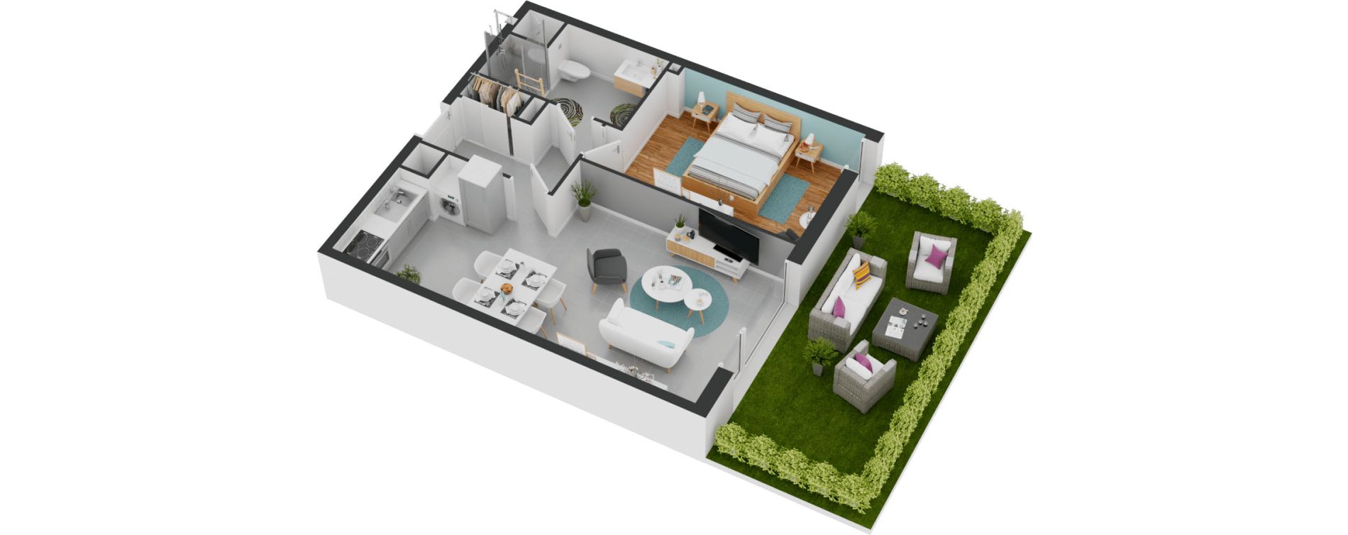 Appartement T2 de 49,95 m2 &agrave; Balaruc-Les-Bains Centre