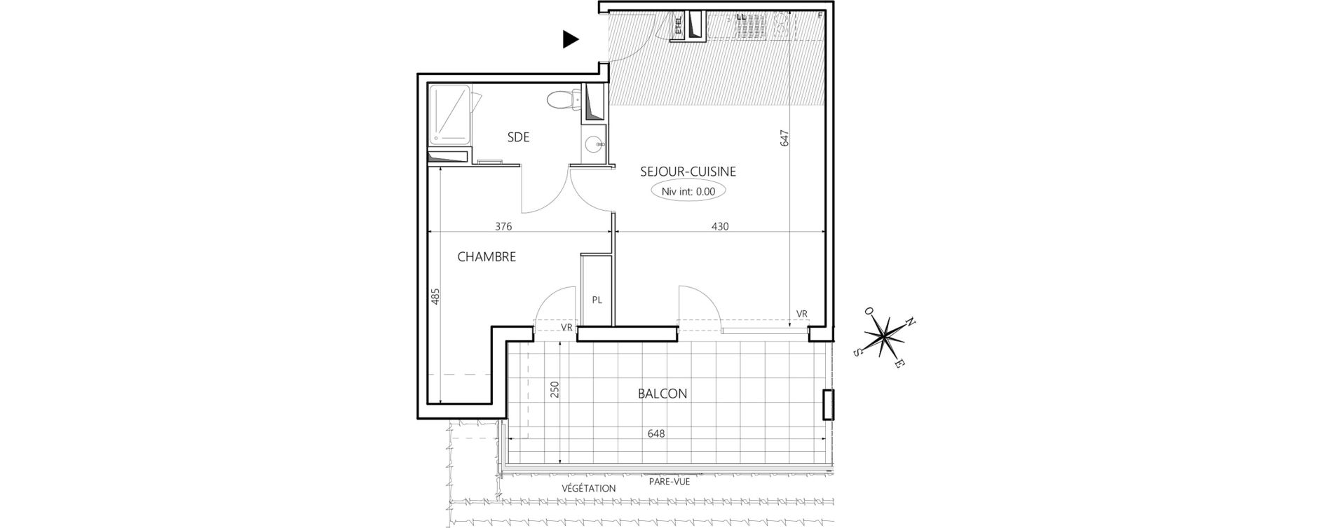 Appartement T2 de 47,22 m2 &agrave; Balaruc-Les-Bains Village thermal