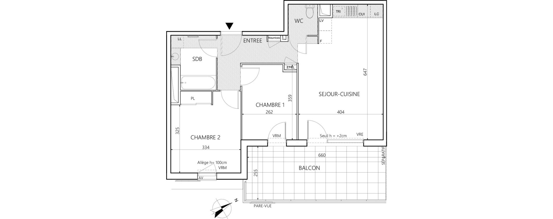 Appartement T3 de 59,52 m2 &agrave; Balaruc-Les-Bains Village thermal