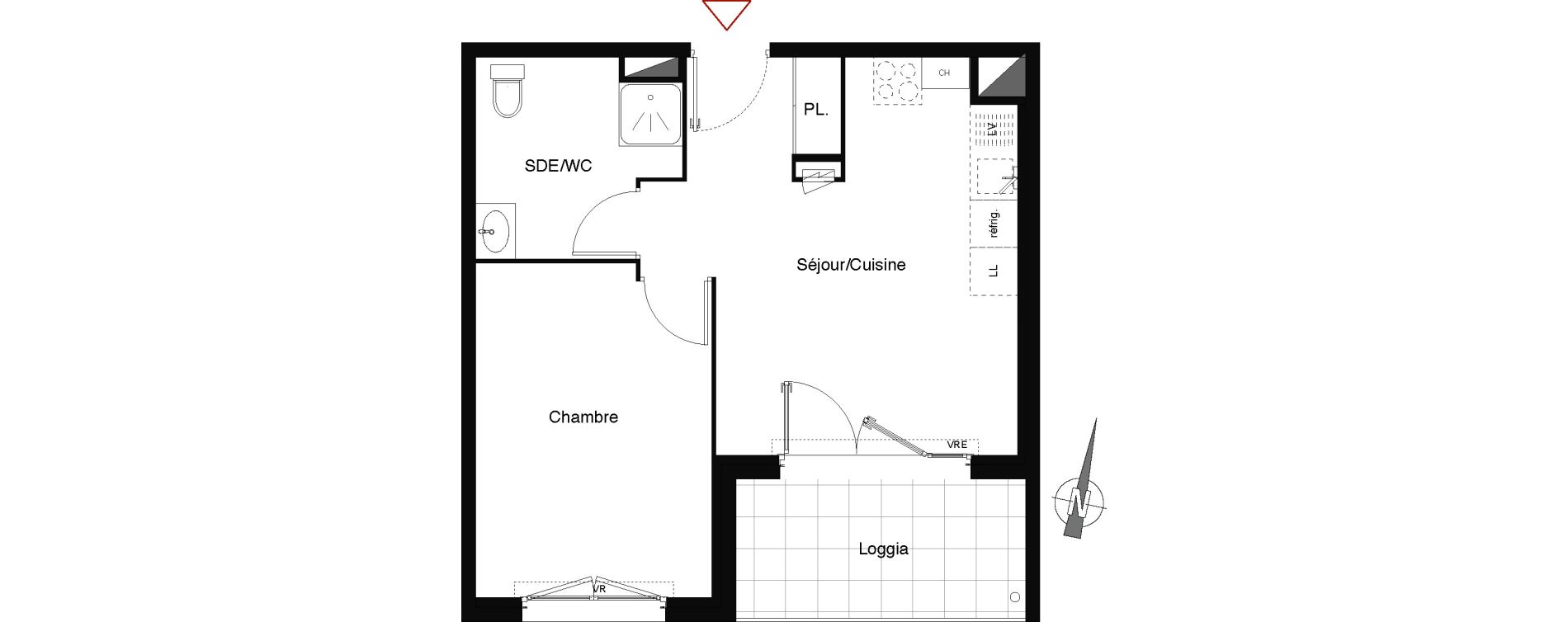 Appartement T2 de 38,17 m2 &agrave; Castelnau-Le-Lez Castelnau le lez centre