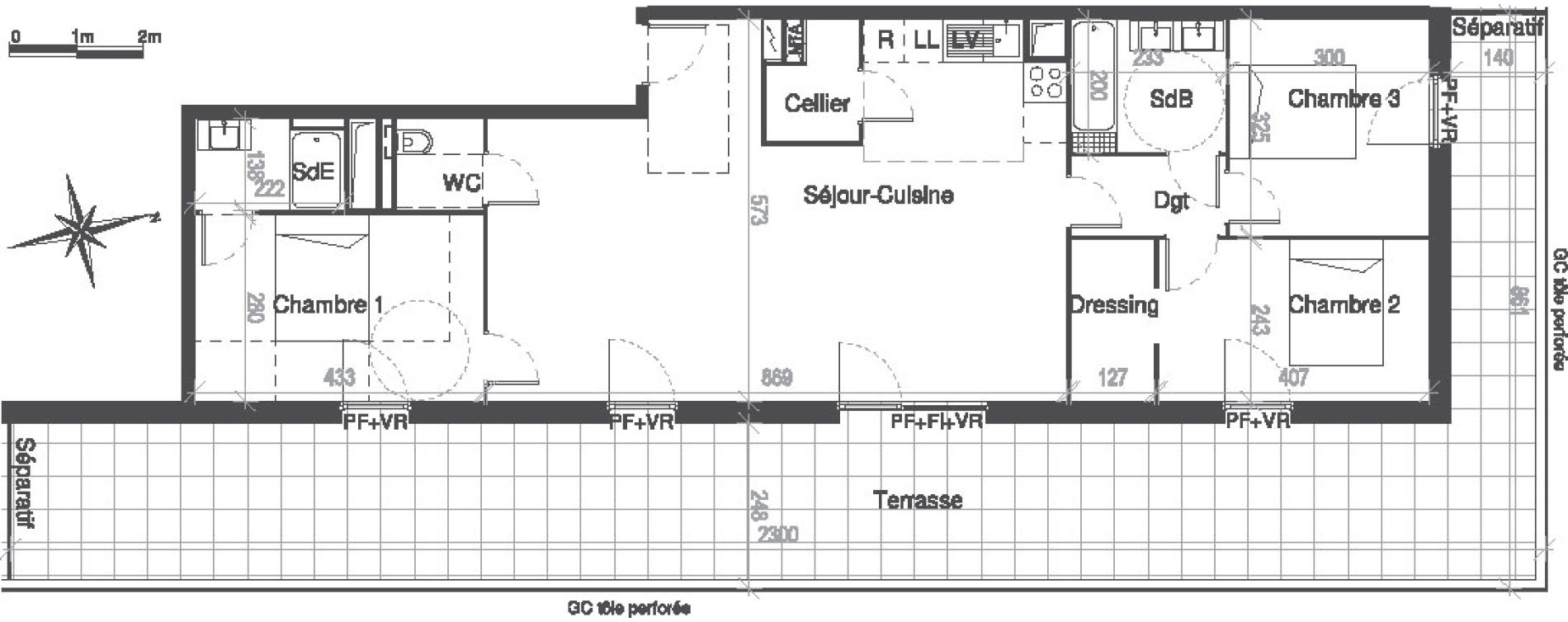Appartement T4 de 92,50 m2 &agrave; Castelnau-Le-Lez Eureka