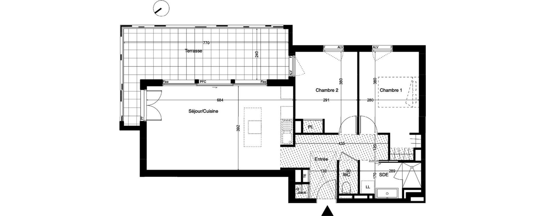 Appartement T3 de 63,66 m2 &agrave; Castelnau-Le-Lez Centre