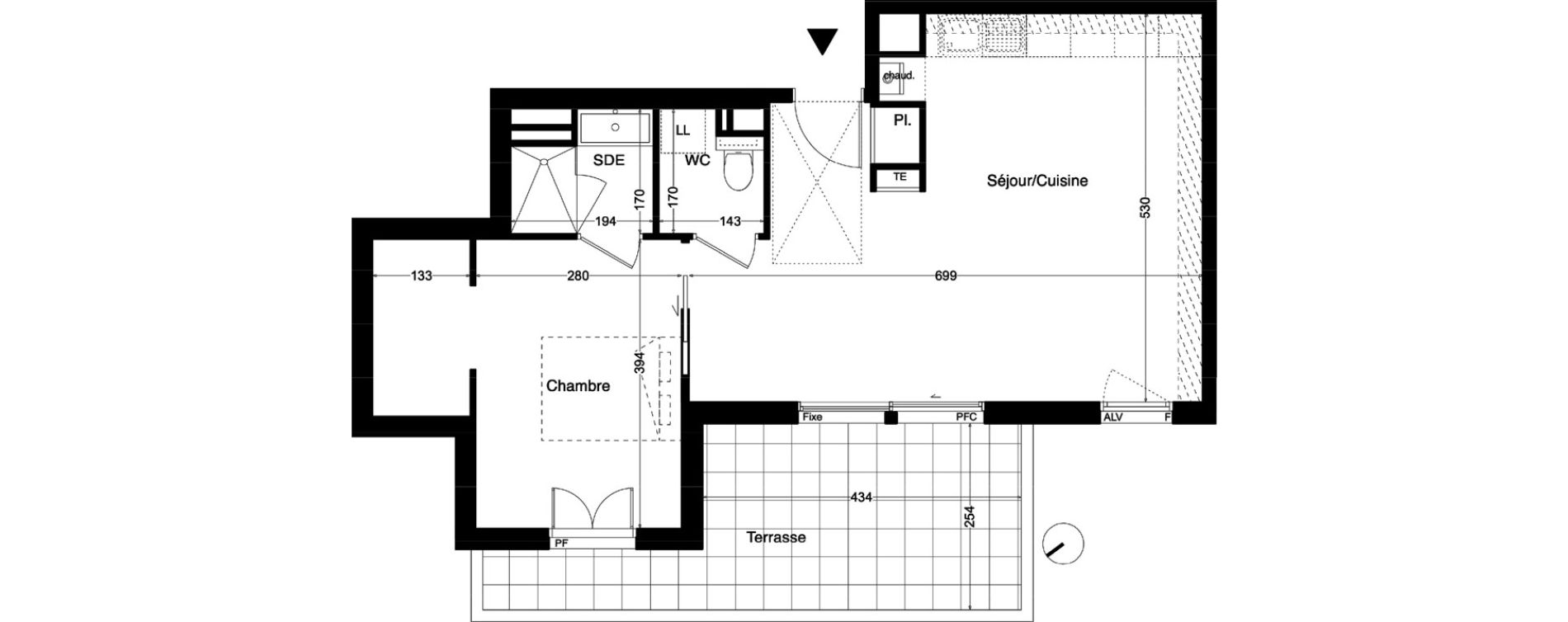 Appartement T2 de 50,50 m2 &agrave; Castelnau-Le-Lez Centre