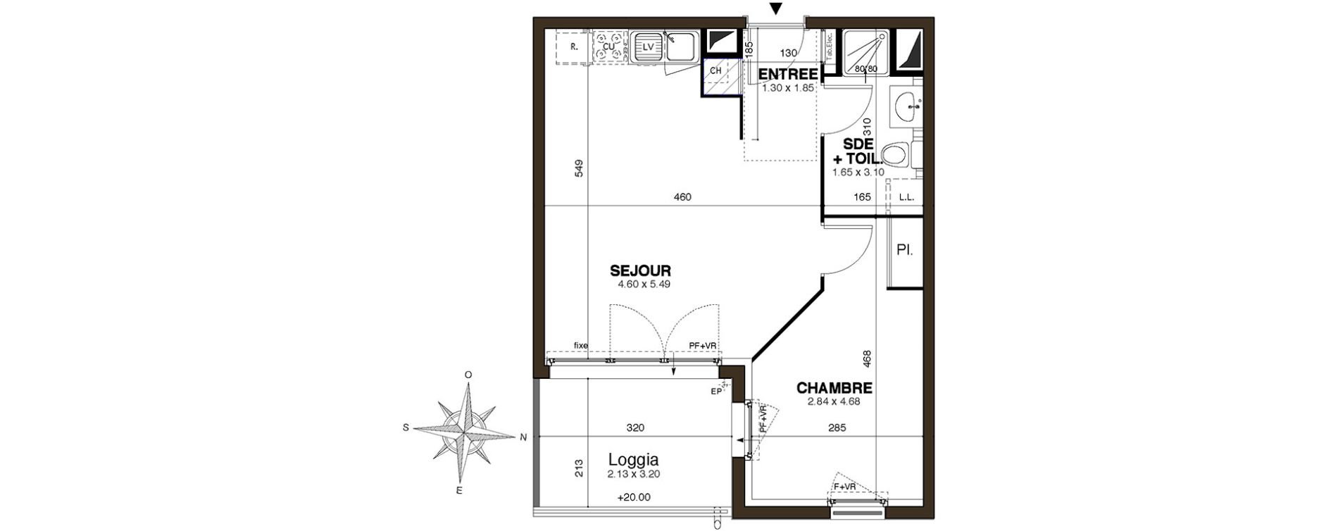 Appartement T2 de 39,00 m2 &agrave; Castelnau-Le-Lez Centre