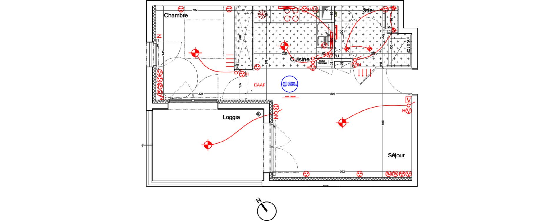 Appartement T2 de 43,77 m2 &agrave; Castelnau-Le-Lez Eureka