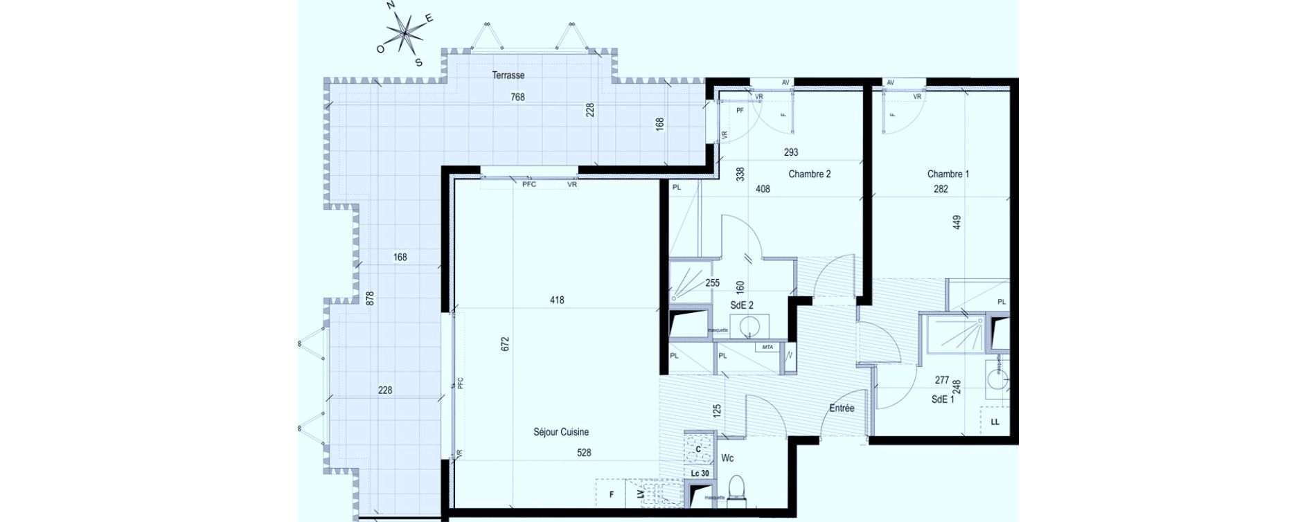 Appartement T3 de 75,10 m2 &agrave; Castelnau-Le-Lez Eureka