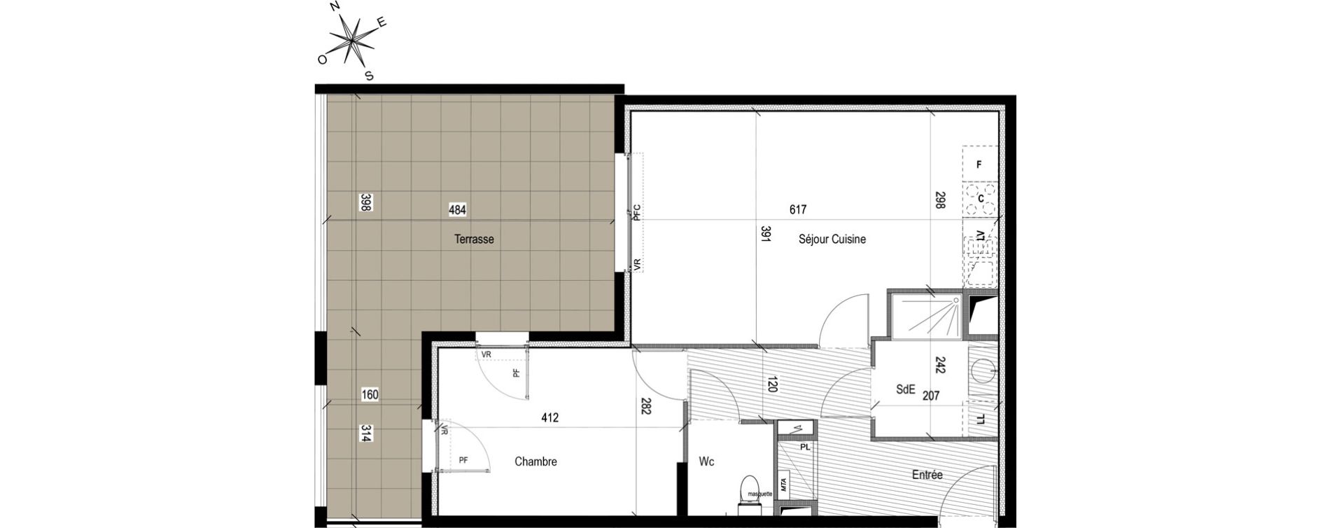 Appartement T2 de 48,90 m2 &agrave; Castelnau-Le-Lez Eureka