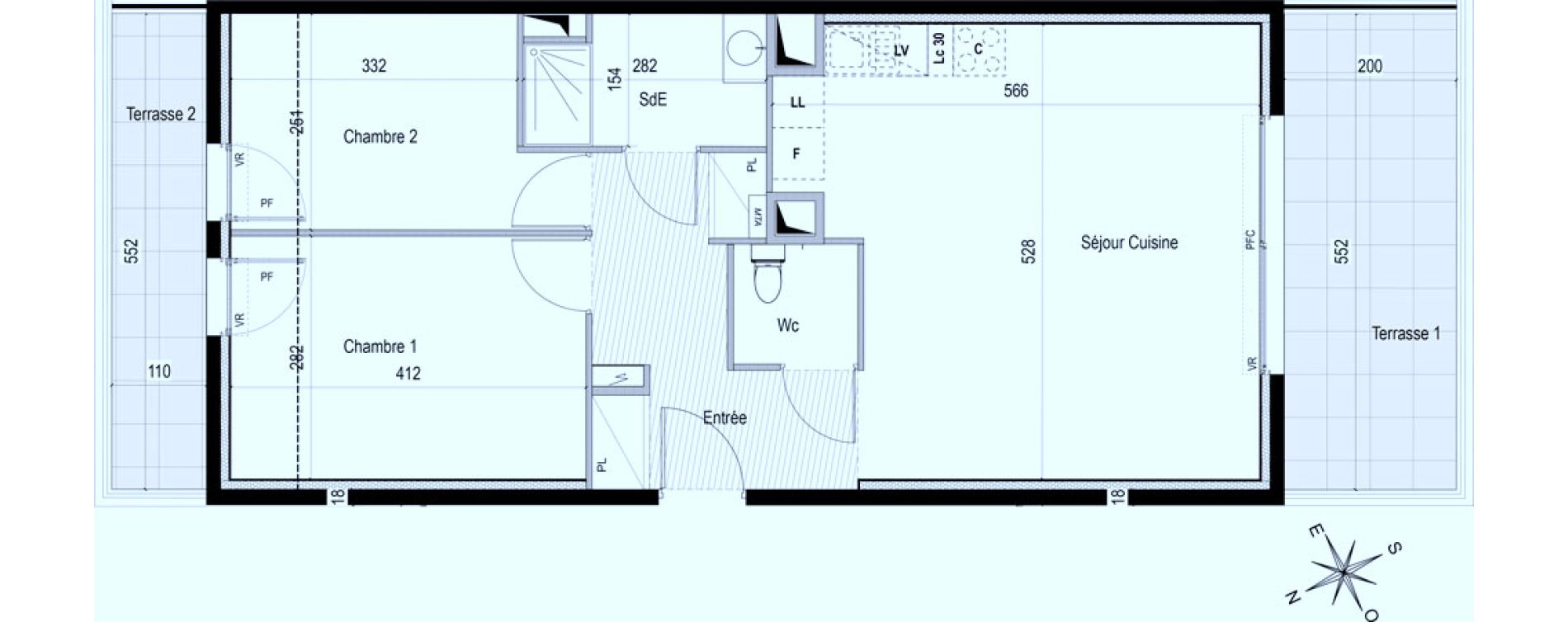 Appartement T3 de 60,90 m2 &agrave; Castelnau-Le-Lez Eureka