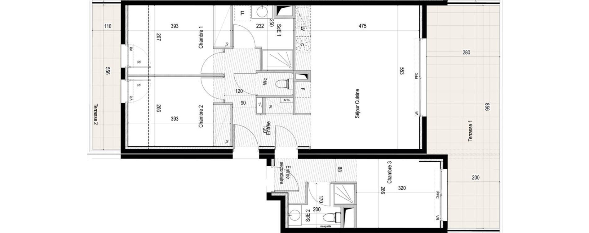 Appartement T4 de 73,30 m2 &agrave; Castelnau-Le-Lez Eureka